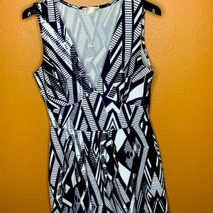 Navy and white romper